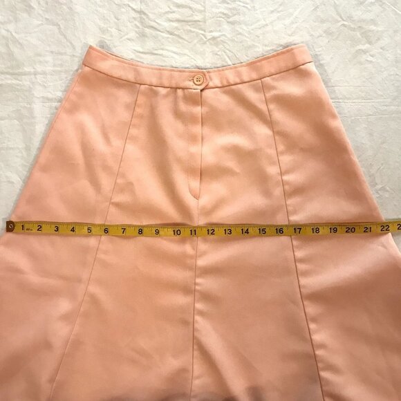 Vintage 1970s Pink Trumpet Skirt Herald House - Picture 4 of 9